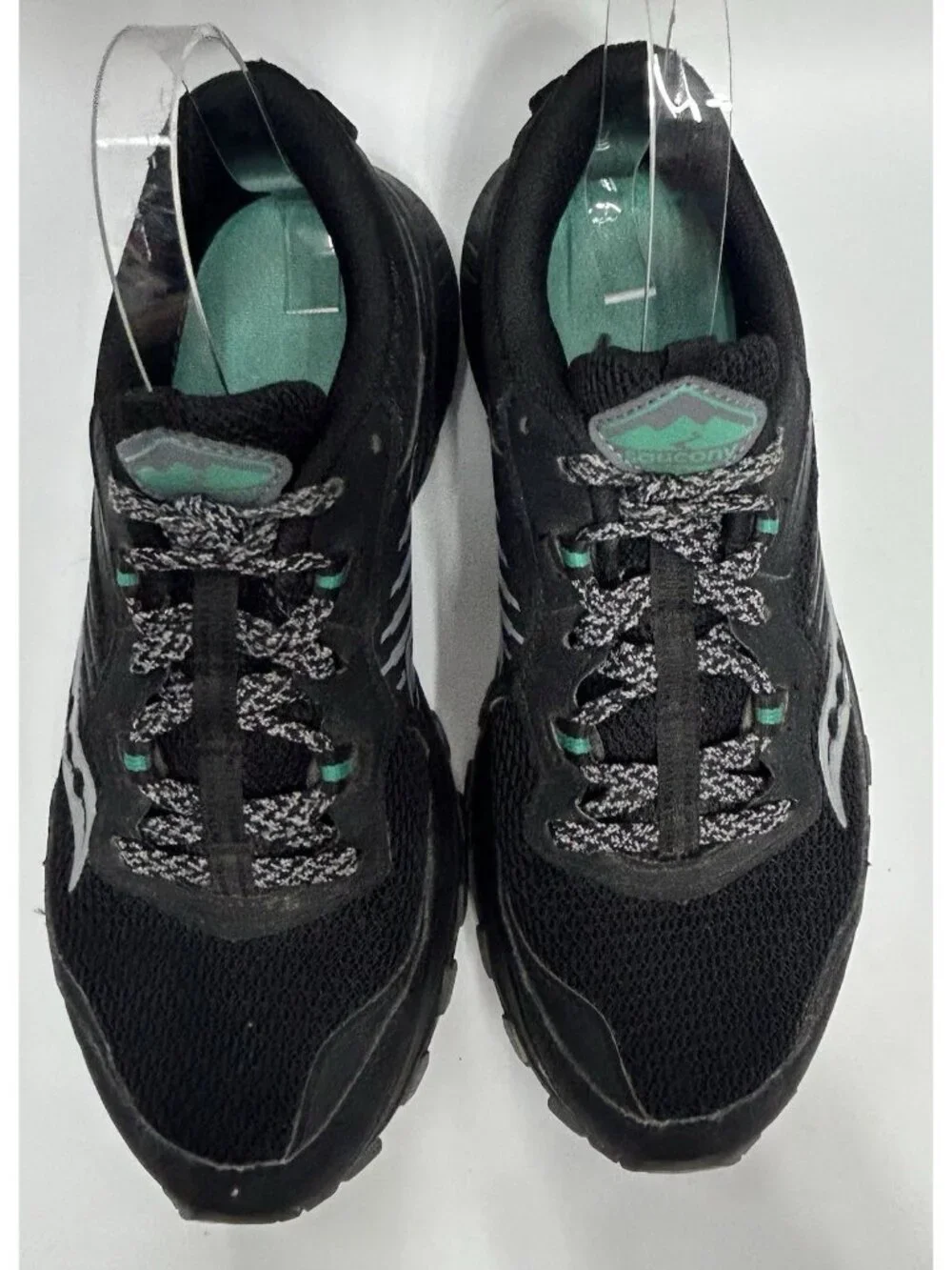 Saucony Excursion TR15 Trail Shoes Womens 9 Black Jade Running Walking Hiking
